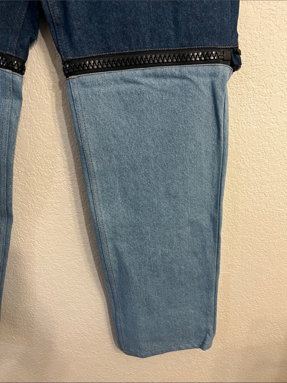 Teddy Fresh convertible patchwork/ two tone Jeans - Picture 7 of 13